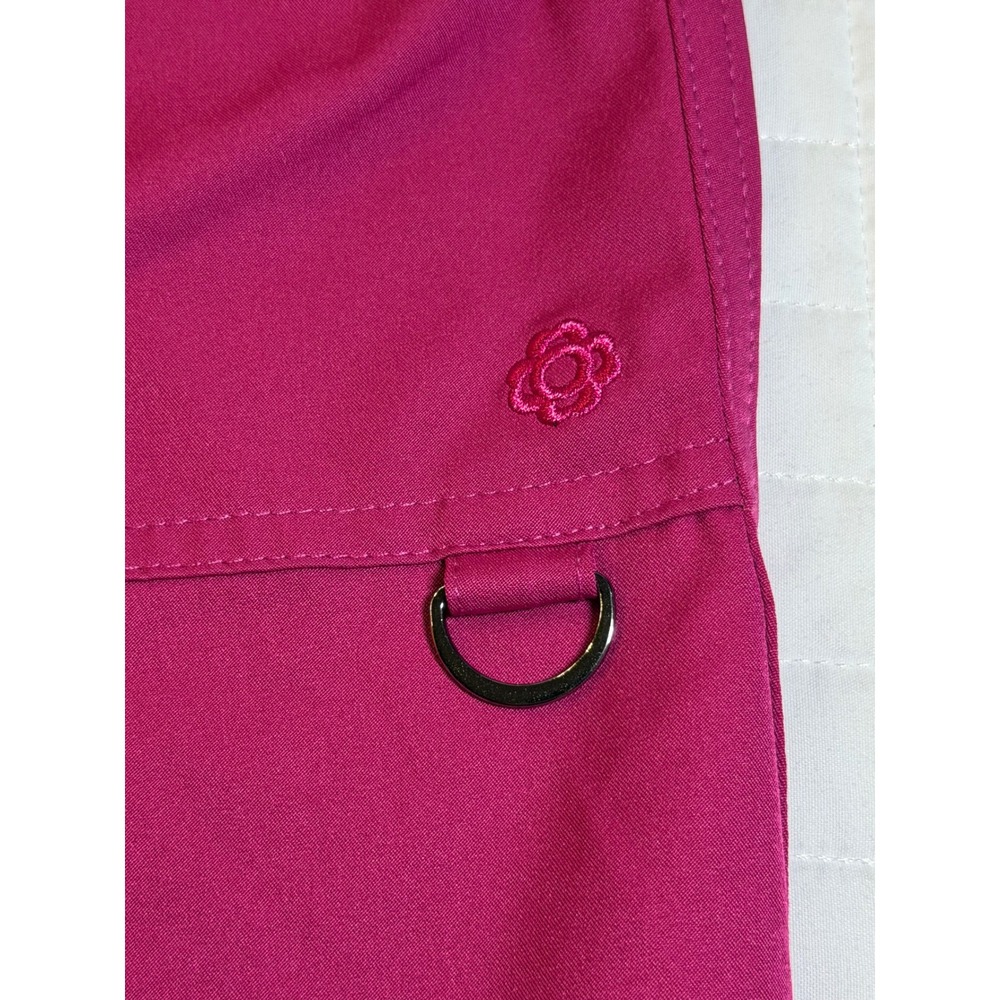 Bella Zavate Apparel Scrub Set Womens Medium Magenta Pink V-Neck Jogger set - Picture 6 of 8